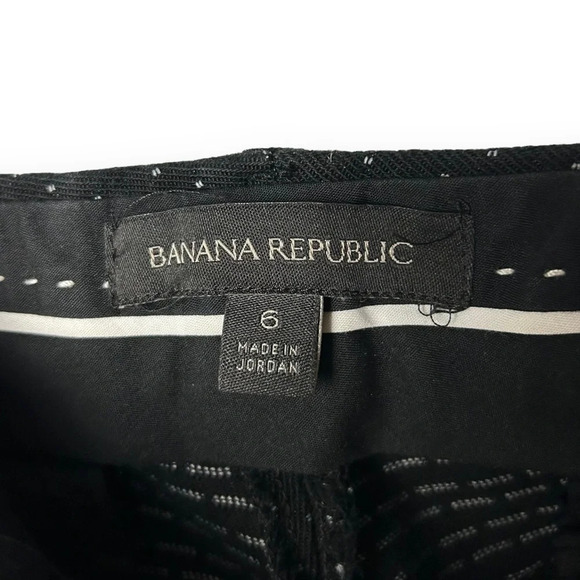 Banana Republic  Black Dotted Sloan Pants 6 - Picture 9 of 9
